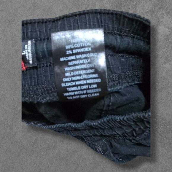 Y2K Akademiks Black Taper Streetwear Cargo Jogging Pants Large - Picture 4 of 7